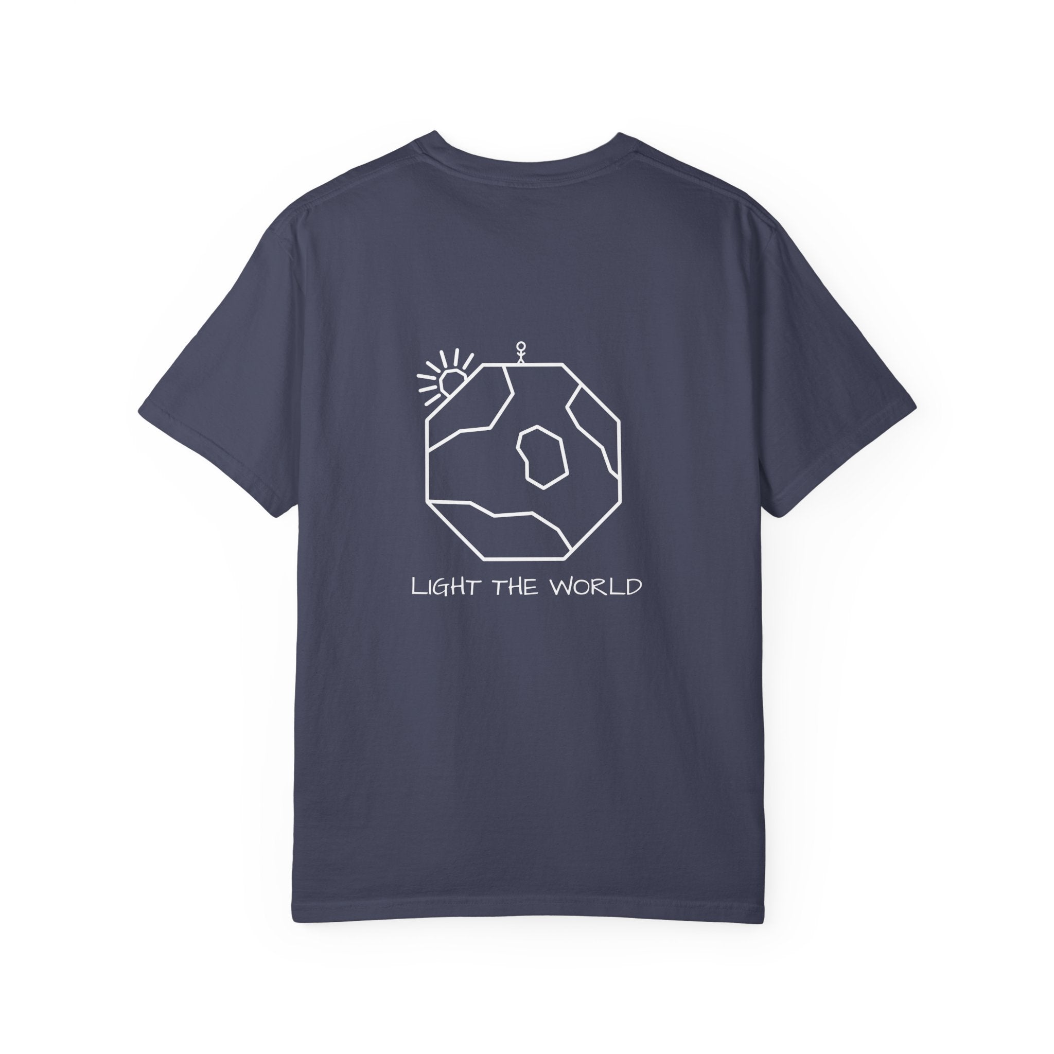 Denim Heavyweight Cotton Tee | Light The World
