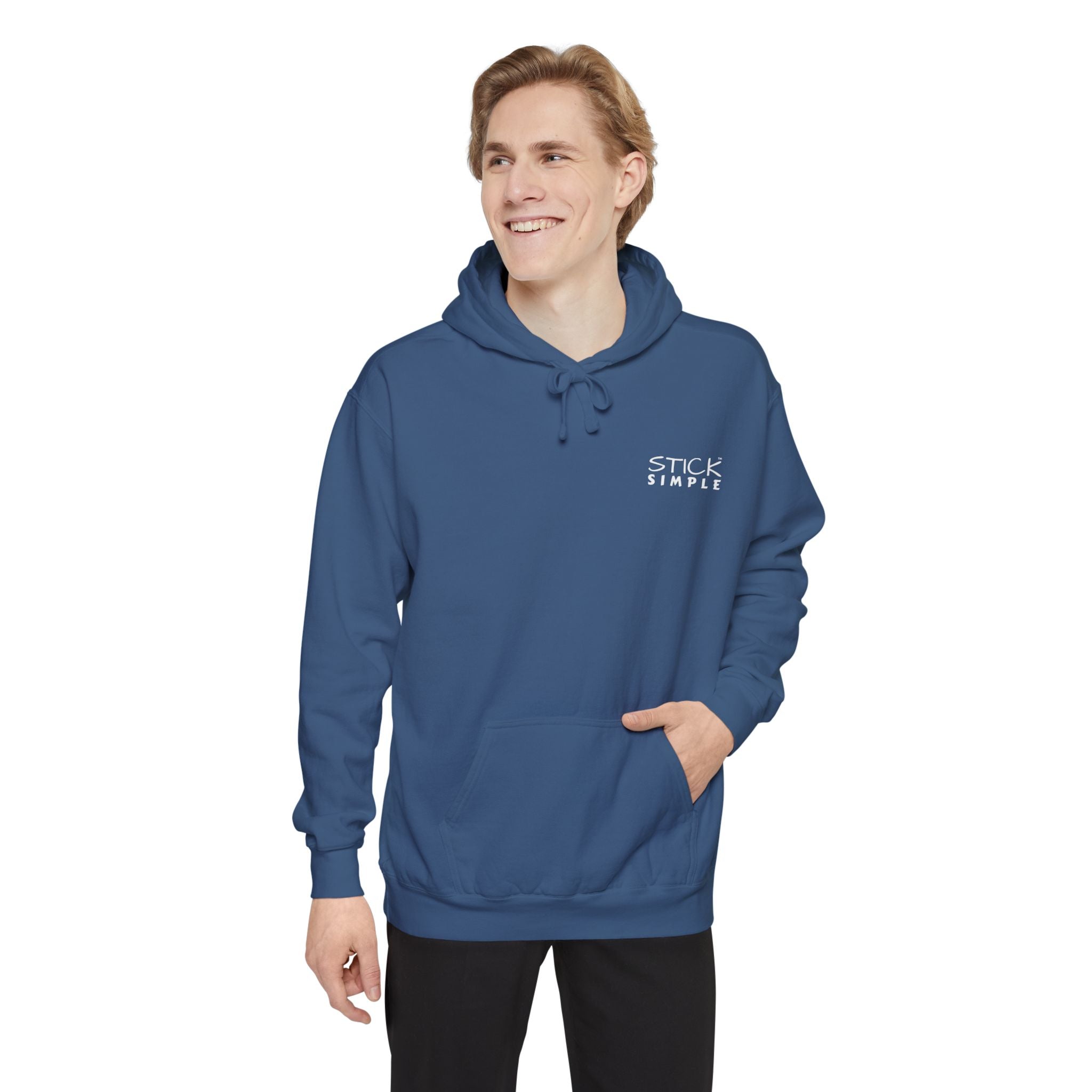 Navy Heavyweight Cotton Hoodie | Be The Light