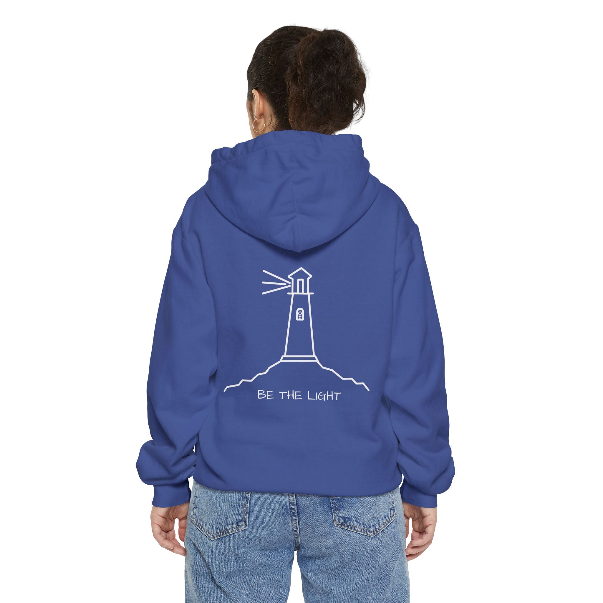 FlowBlue Heavyweight Cotton Hoodie | Be The Light