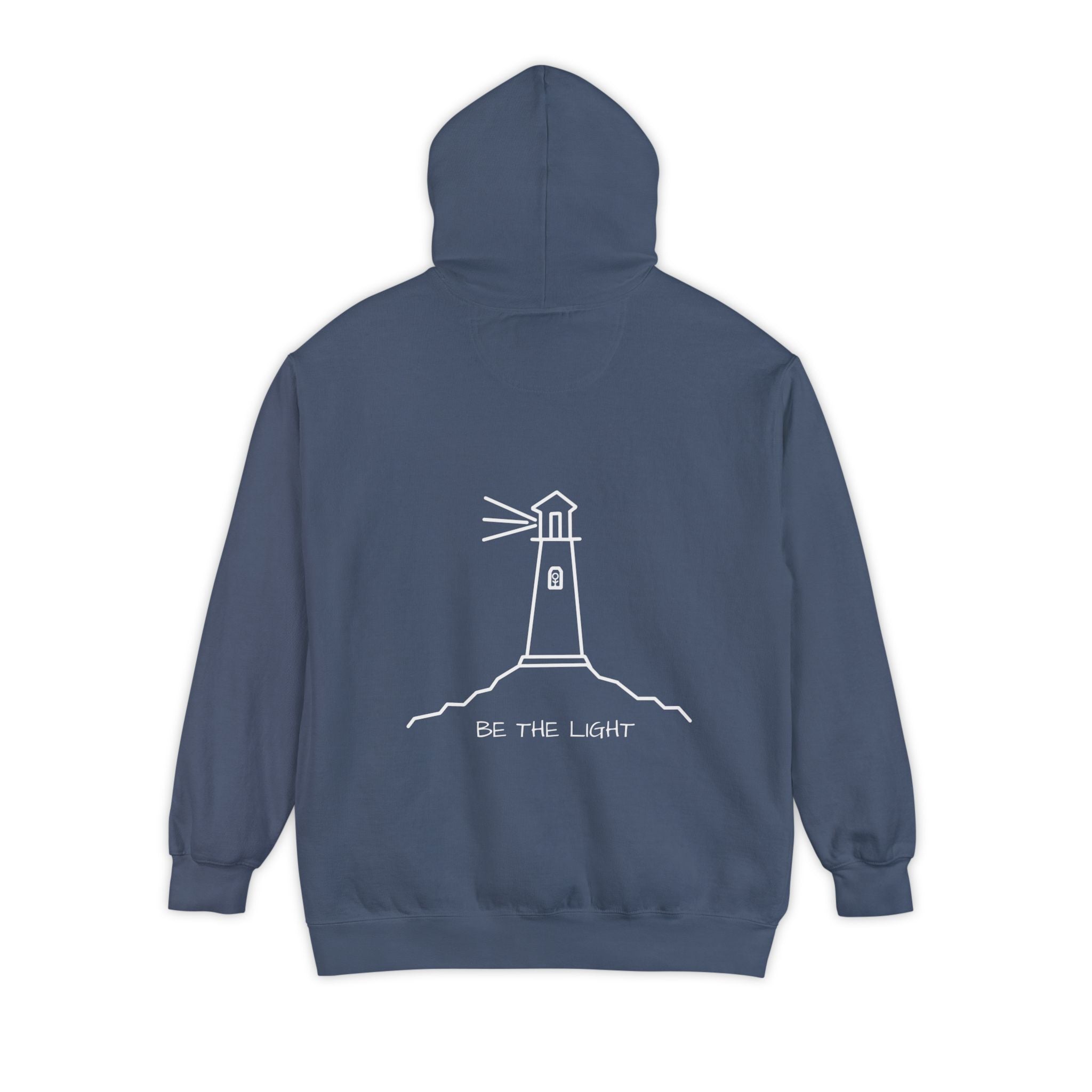 Denim Heavyweight Cotton Hoodie | Be The Light
