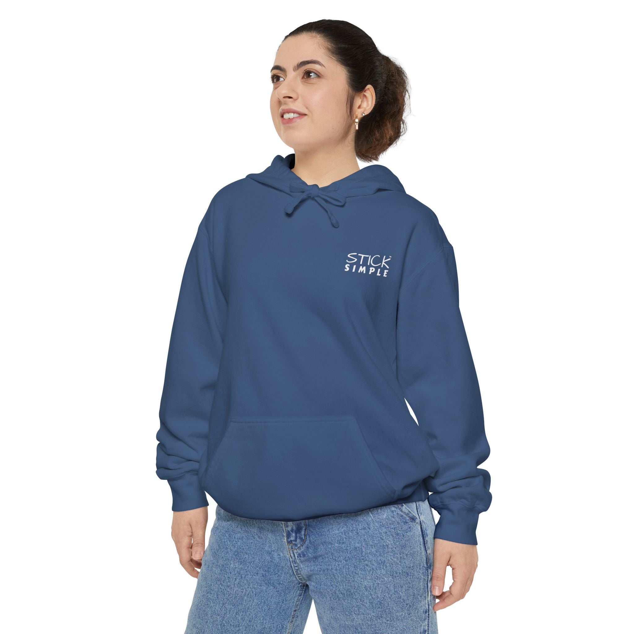 Navy Heavyweight Cotton Hoodie | Be The Light