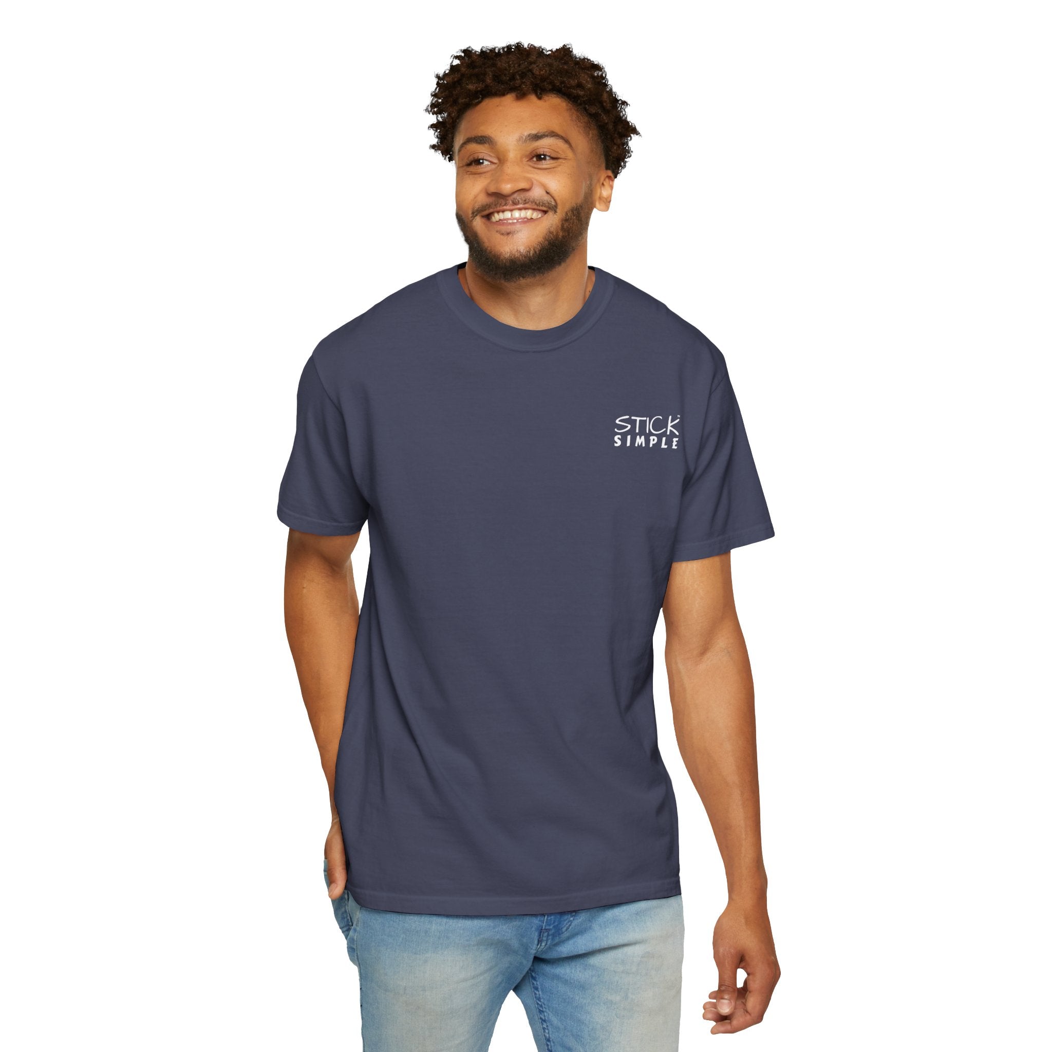 Denim Heavyweight Cotton Tee | Be The Light