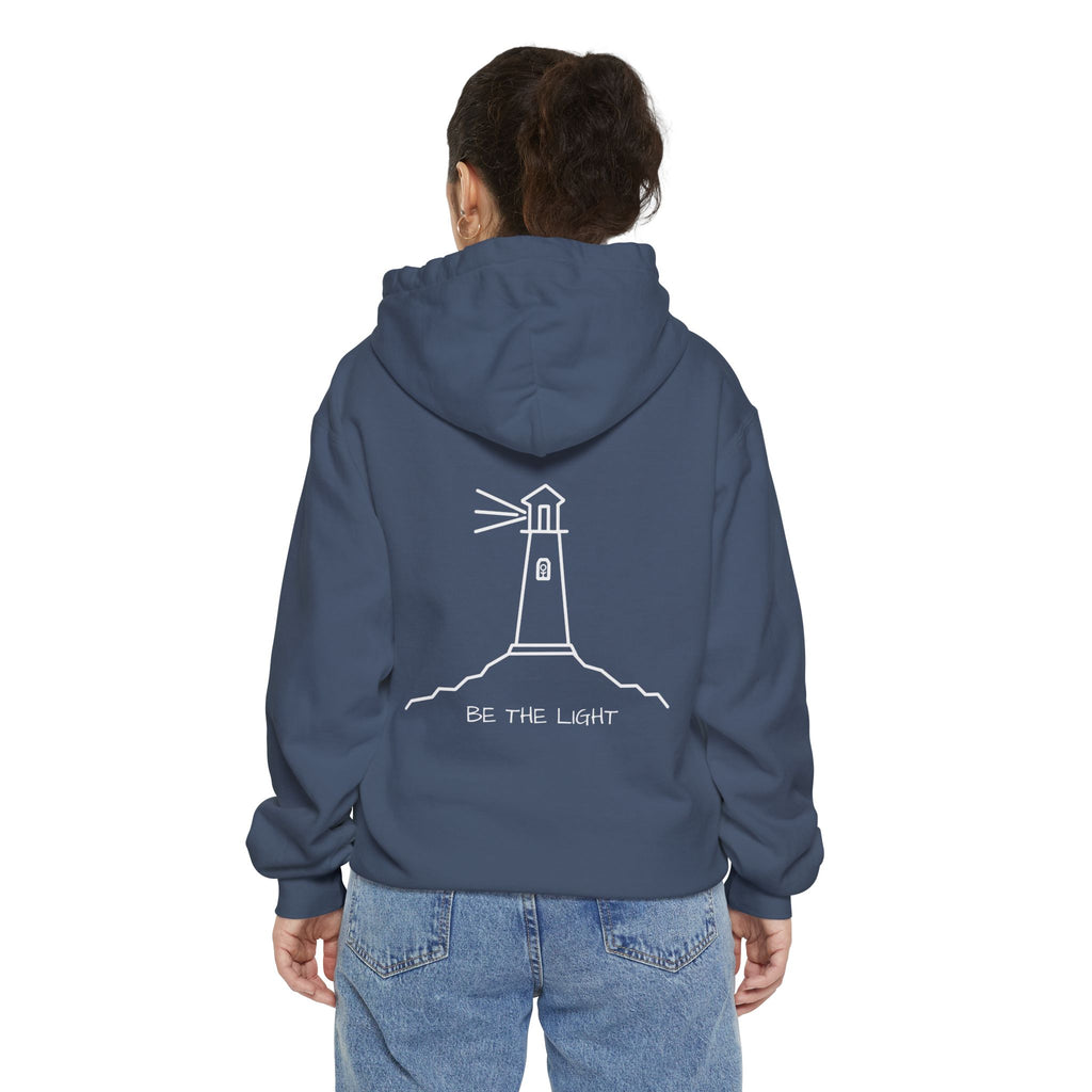 Denim Heavyweight Cotton Hoodie | Be The Light
