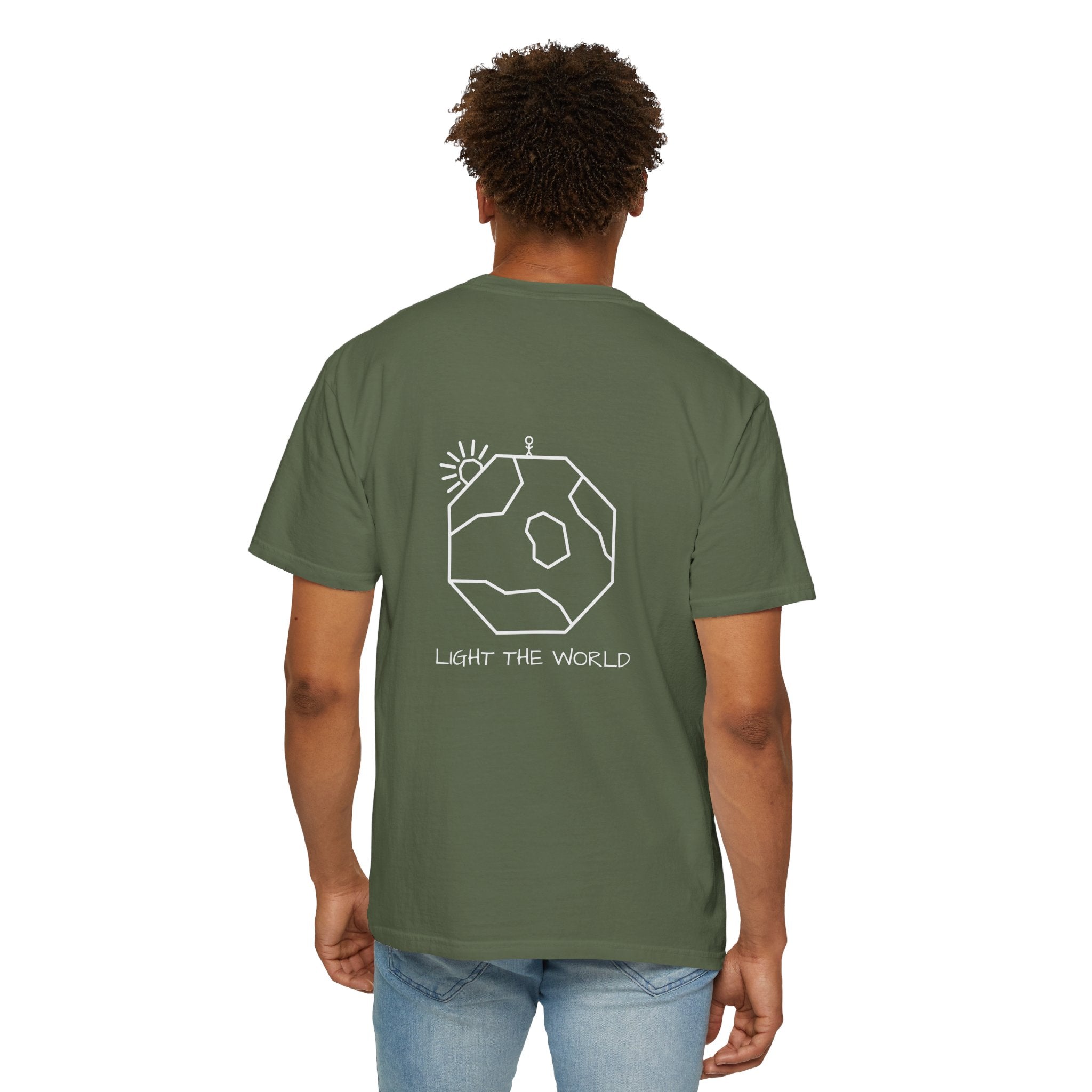 Sage Heavyweight Cotton Tee | Light The World