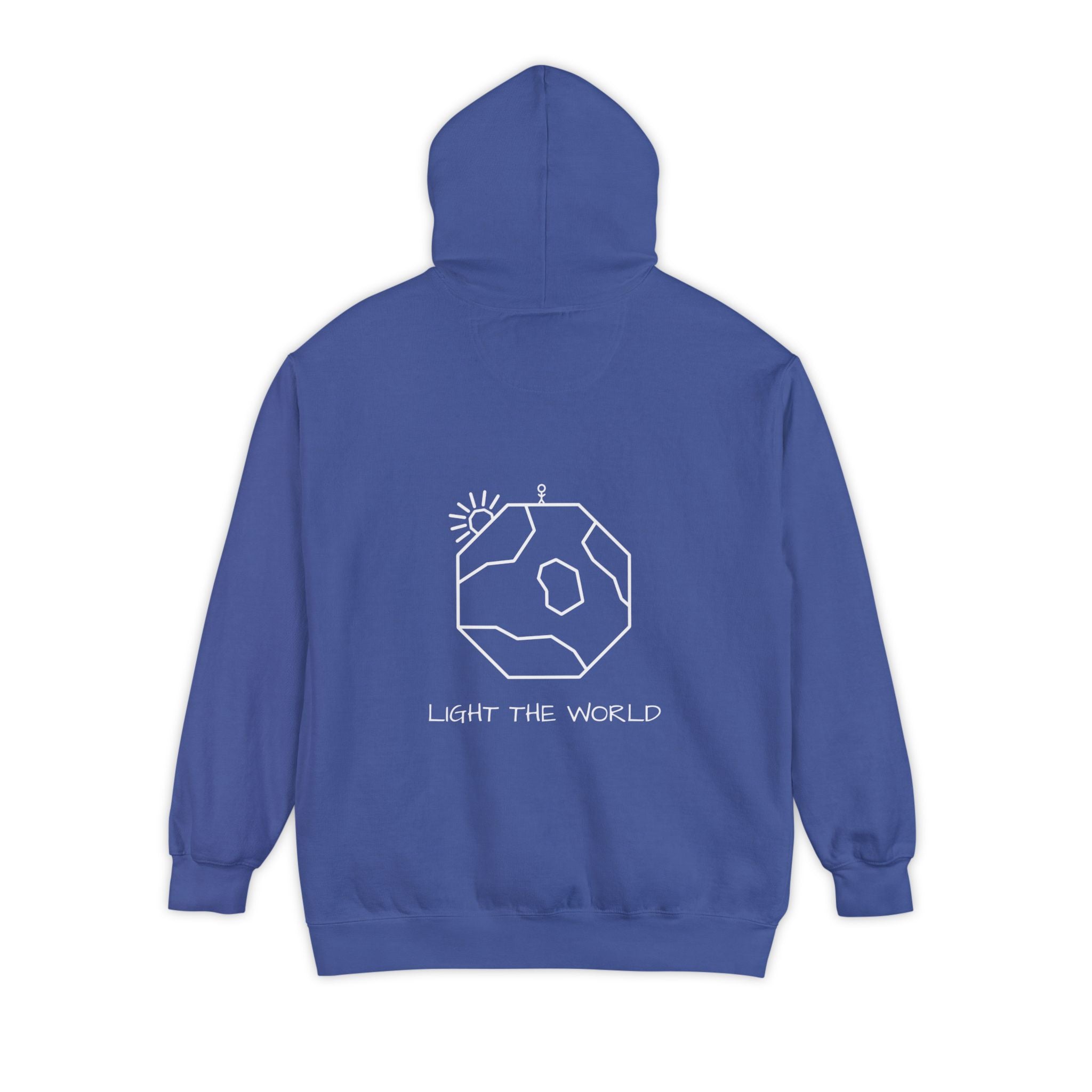 FlowBlue Heavyweight Cotton Hoodie | Light The World