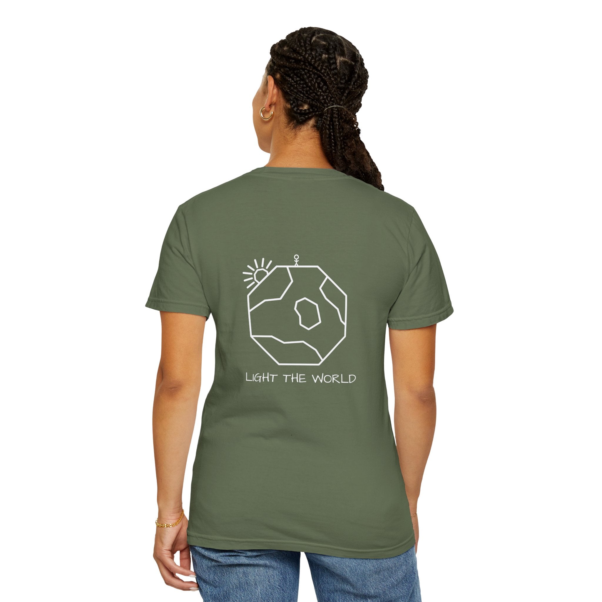 Sage Heavyweight Cotton Tee | Light The World