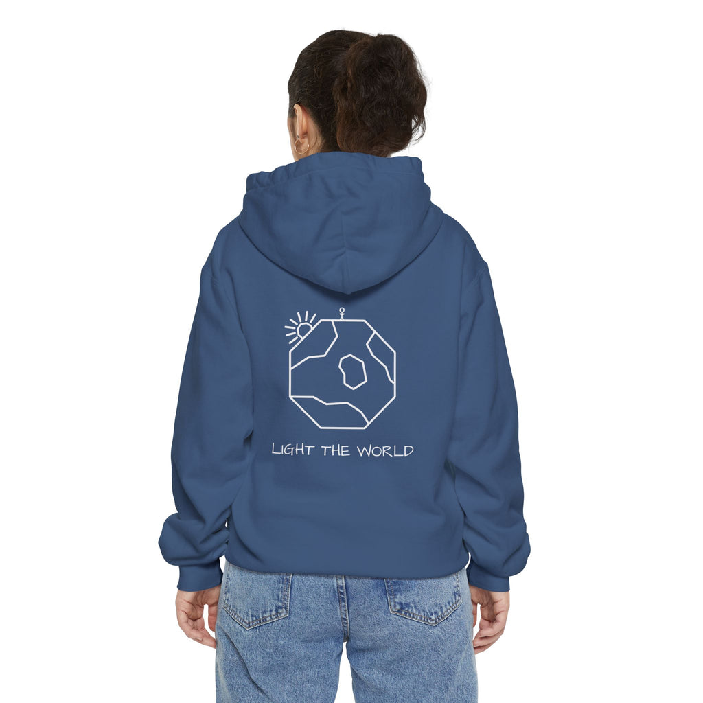 Navy Heavyweight Cotton Hoodie | Light The World
