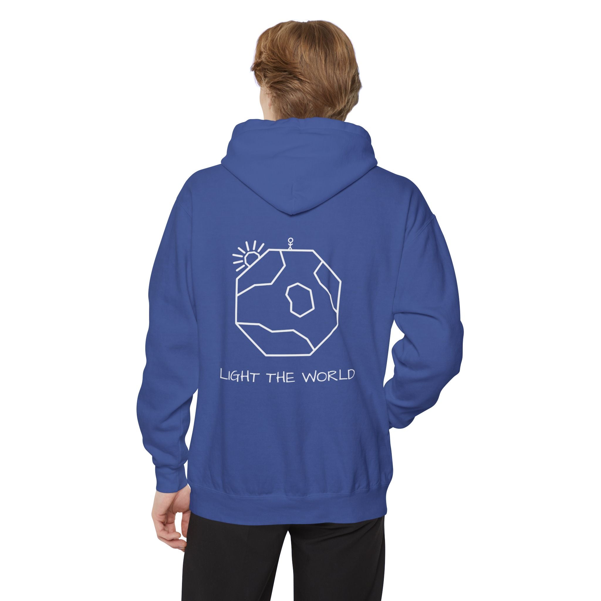 FlowBlue Heavyweight Cotton Hoodie | Light The World