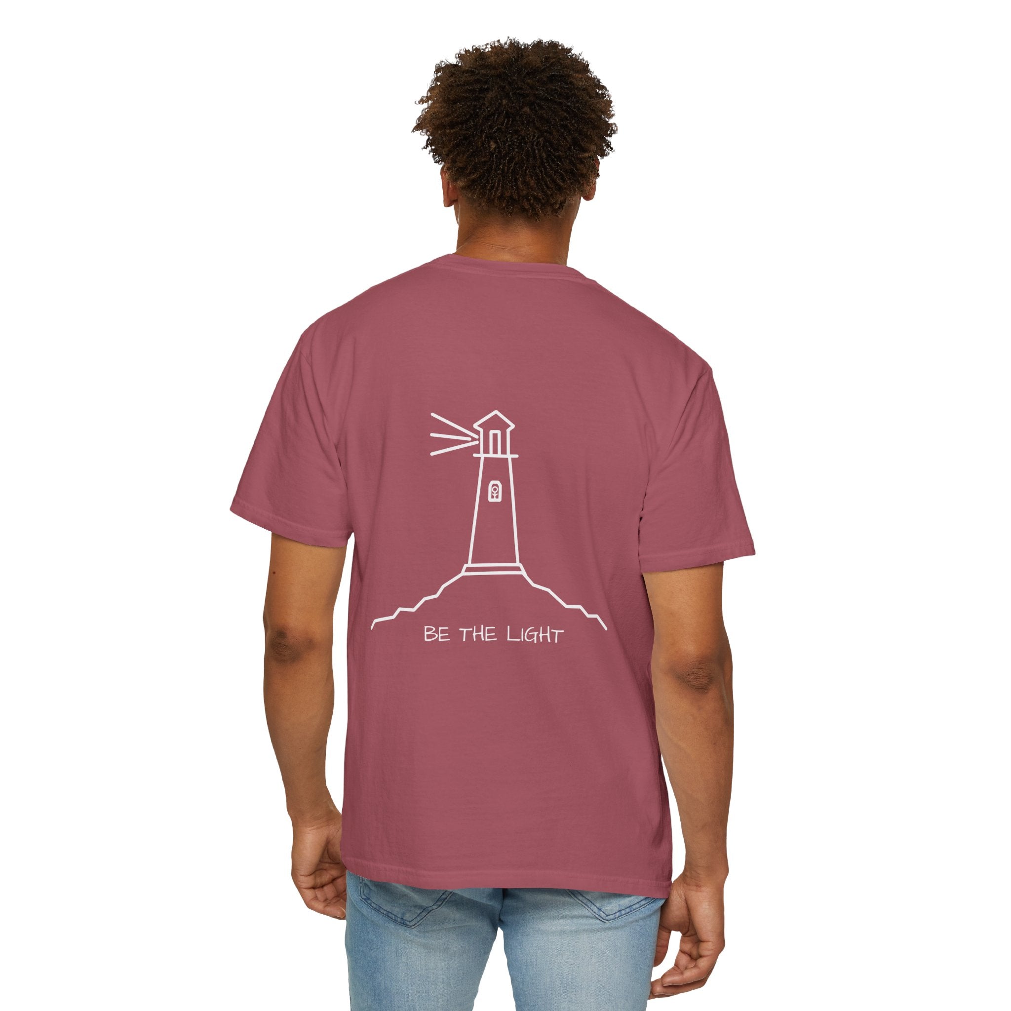 Crimson Heavyweight Cotton Tee | Be The Light