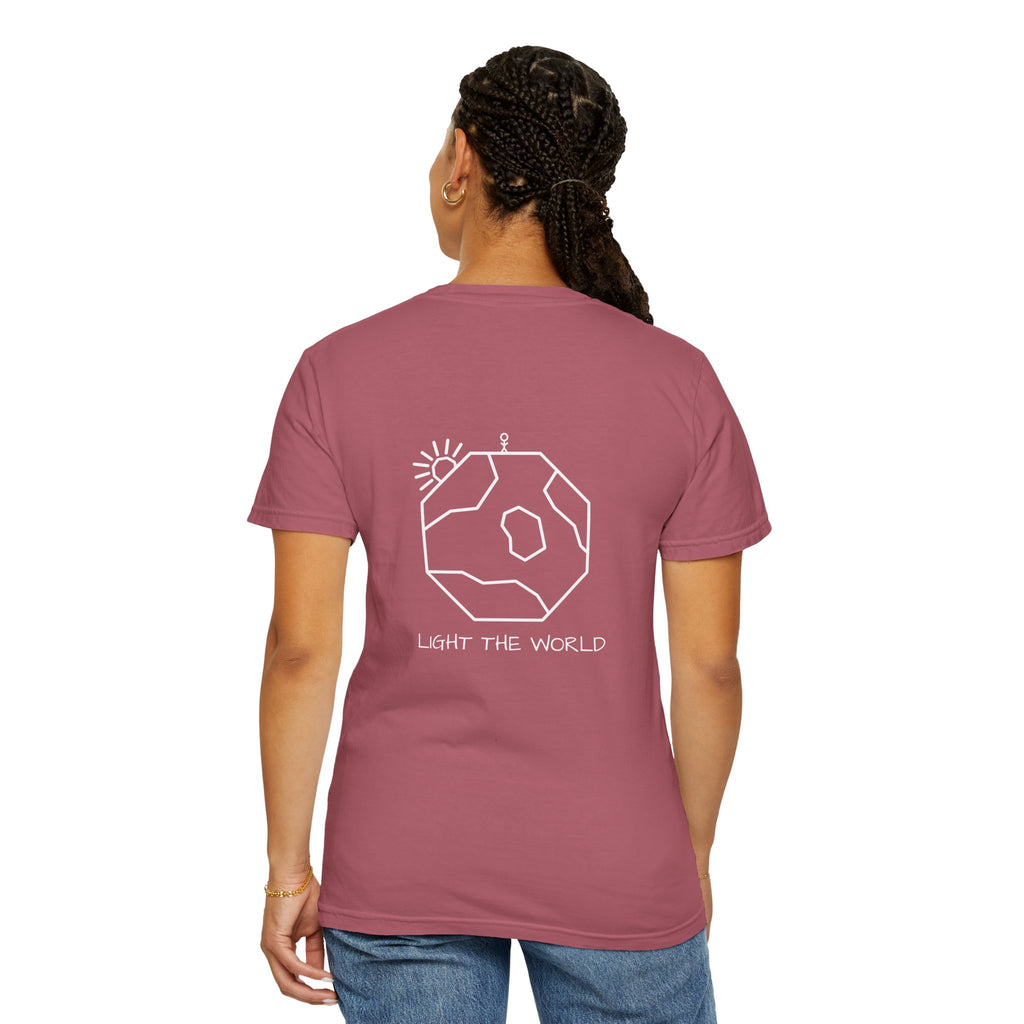 Crimson Heavyweight Cotton Tee | Light the World